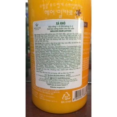 Xả khô Welcos Confume 400ml Hàn Quốc - Dưỡng ẩm, tạo kiểu tóc xoăn mềm 159k
