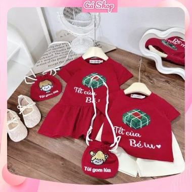 Xả LT137 Set cặp Tết Bé iu kèm túi lì xì cho bé trai & bé gái - giảm còn 99.900₫