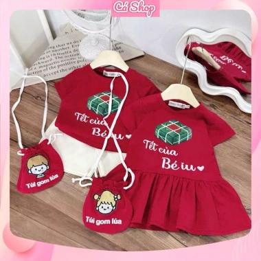 Xả LT137 Set cặp Tết Bé iu kèm túi lì xì cho bé trai & bé gái - giảm còn 99.900₫