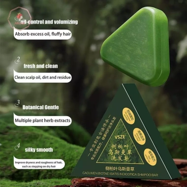 Xà phòng dầu gội thảo dược AACAR Usman Grass Platycladus 120g - Nuôi dưỡng, kiểm soát dầu, tóc mềm mượt 8