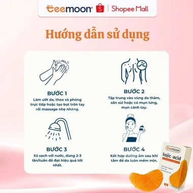 Xà phòng Kojic Acid Teemoon 90g - Sáng da, giảm thâm, giảm mụn lưng, chỉ 80.000₫ 3