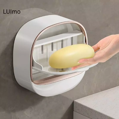 Xà phòng LUImo 1 hộp miễn phí đấm – Treo tường, cao cấp, thoát nước, bảo quản phòng tắm, kệ SBS, giá 50.800 đ 2