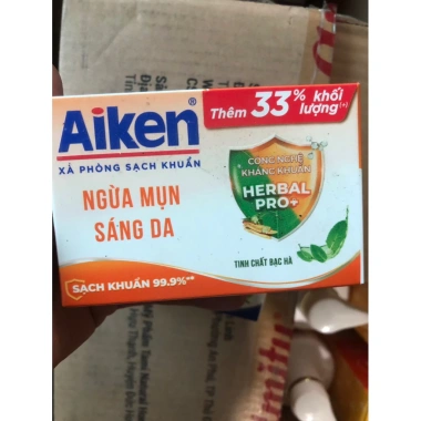 Xà Phòng Sạch Khuẩn Aiken 120g - Diệt Vi Khuẩn, Giá Gốc 25k Giảm còn 20k