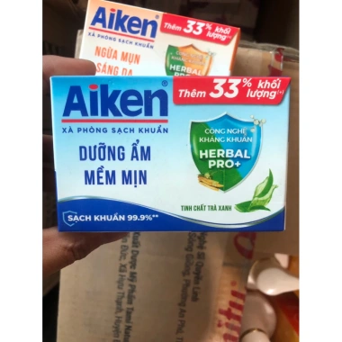 Xà Phòng Sạch Khuẩn Aiken 120g - Diệt Vi Khuẩn, Giá Gốc 25k Giảm còn 20k