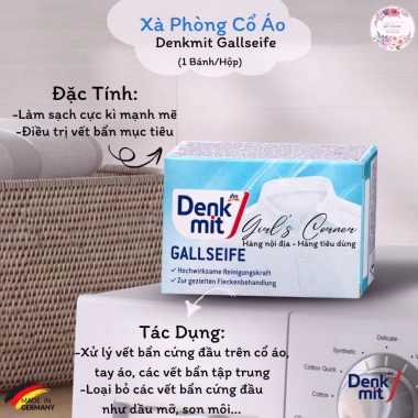 Xà Phòng Tẩy Cổ Áo Sơ Mi Denkmit 100g Giặt Cổ Áo Ố Vàng Nội Địa Đức Giá chỉ 50.000 VND 2