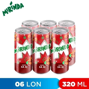 Xá Xị Mirinda Nước Ngọt Có Ga 320ml - 6 lon/lốc, 24 lon/thùng, Giá ưu đãi 69.000₫ (Giá gốc 86.250₫) 6