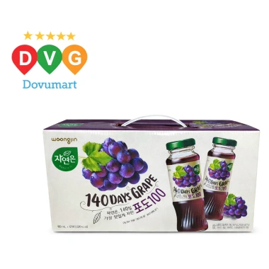 Xách 12 chai nước nho Woongjin Hàn Quốc 180ml - Giá chỉ 314.000đ, giảm 75.360đ 2