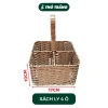 Xách ly nhựa giả mây tre tiện lợi – Nhiều kích thước, giá chỉ 103.200đ giảm giá 7