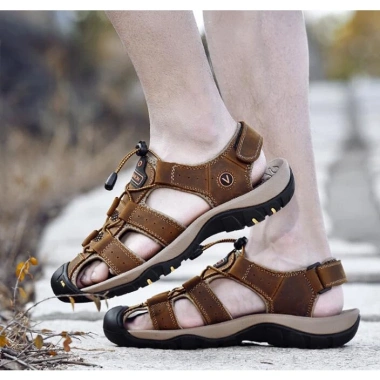 Xăng Đan Da Thoáng Khí Nam - Thiết Kế Kép, Thời Trang Đi Biển Mùa Hè, Giá 299.900đ 3 Xăng Đan Da Thoáng Khí Nam - Thiết Kế Kép, Thời Trang Đi Biển Mùa Hè, Giá 299.900đ 3