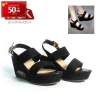 Xăng đan đế xuồng quai ngang cao 7cm S113 đen - Tặng kèm nước hoa, giảm giá 1.1tr 4