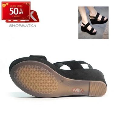 Xăng đan đế xuồng quai ngang cao 7cm S113 đen - Tặng kèm nước hoa, giảm giá 1.1tr 5 Xăng đan đế xuồng quai ngang cao 7cm S113 đen - Tặng kèm nước hoa, giảm giá 1.1tr 5