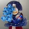 Xanh coban Set trang trí tháp bánh nước hoa lan hồ điệp giá ưu đãi 115.000₫ 3