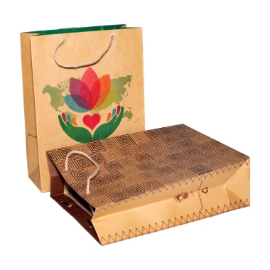 Xấp 10 Cái Túi Giấy Kraft Đựng Quà Quai Xách Dày Dặn - Sang Trọng, Giá 39.900₫ 5