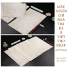 Xấp 10 tờ giấy xuyến chỉ luyện chữ thư pháp Hán Việt hoa trà kẻ ô, giá chỉ 32.000đ 6