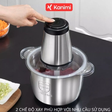 Xay Thịt Đa Năng 2L Cối Inox Dày Dặn - 4 Lưỡi Dao Xay Hạt, Rau Củ, Giá Ưu Đãi 218.400 4