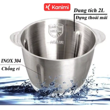 Xay Thịt Đa Năng 2L Cối Inox Dày Dặn - 4 Lưỡi Dao Xay Hạt, Rau Củ, Giá Ưu Đãi 218.400 8