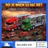 Xe container hợp kim 6in1 mini quân sự ô tô đò chói bé trai TZP giảm giá 111.199 VND