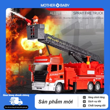 Xe Cứu Hỏa Đồ Chơi Nhiều Mẫu Có Đèn Nhạc Phun Nước - Xe Bồn Nước Giá Ưu Đãi 209k cho Bé Trai