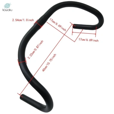 Xe Đạp 40cm Tay Lái Thanh Thả Hợp Kim, Kẹp 25.4mm Đa Năng Chắc Chắn Lắp Ráp Dễ