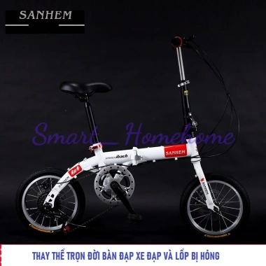Xe đạp gấp 14-16 inch thể thao BASE 2 phanh đĩa 5-6 tốc độ RE740 - Giá 1.849.000đ