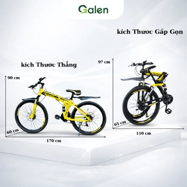 Xe Đạp Gấp Gọn Địa Hình G002 Galen - Cân Mọi Đường, Điều Chỉnh Cao, 1.959.000₫