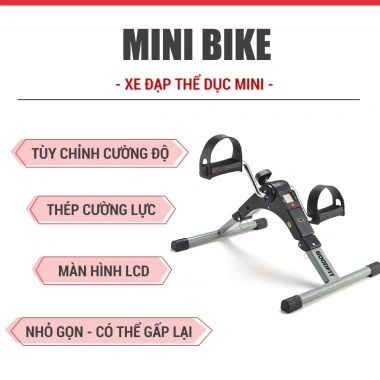 Xe đạp gấp gọn GoodFit GF002MB - Tùy chỉnh độ nặng, tập tại nhà, chỉ 549.000₫