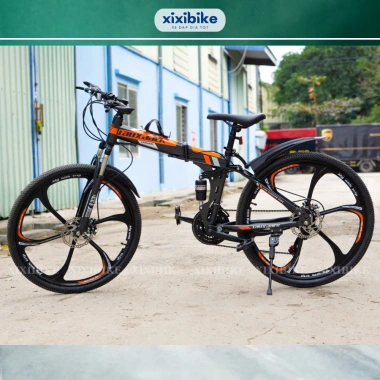 Xe đạp gấp LAUXJACK XIXIBIKE 26 inch 21 tốc độ, giảm xóc, phanh đĩa - 2,150,000₫