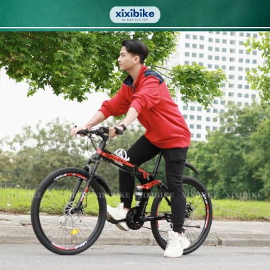 Xe đạp gấp LAUXJACK XIXIBIKE 26 inch 21 tốc độ, giảm xóc, phanh đĩa - 2,150,000₫