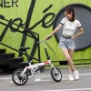 Xe đạp gấp SANHEM 14-16 inch, 5-6 tốc độ, khung carbon nhẹ, 2 phanh đĩa an toàn - 1.849.000đ 5