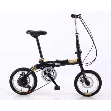 Xe đạp gấp SANHEM 14-16 inch, 5-6 tốc độ, khung carbon nhẹ, 2 phanh đĩa an toàn - 1.849.000đ