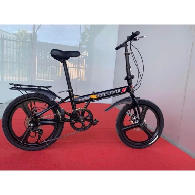 Xe đạp gấp Shibomei 20inch siêu nhẹ, chắn bùn, ghế sau - Giá 1.94tr (Giảm từ 2.33tr) - Video, ảnh thực tế