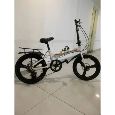 Xe đạp gấp Shibomei 20inch siêu nhẹ, chắn bùn, ghế sau - Giá 1.94tr (Giảm từ 2.33tr) - Video, ảnh thực tế