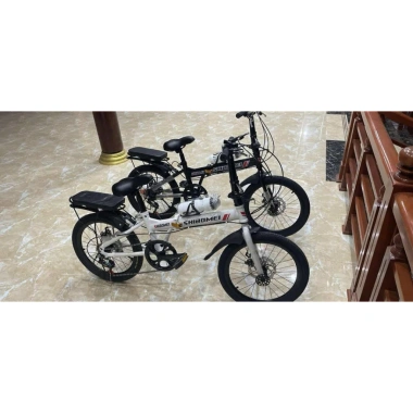 Xe đạp gấp Shibomei 20inch siêu nhẹ, chắn bùn, ghế sau - Giá 1.94tr (Giảm từ 2.33tr) - Video, ảnh thực tế 8 Xe đạp gấp Shibomei 20inch siêu nhẹ, chắn bùn, ghế sau - Giá 1.94tr (Giảm từ 2.33tr) - Video, ảnh thực tế 8
