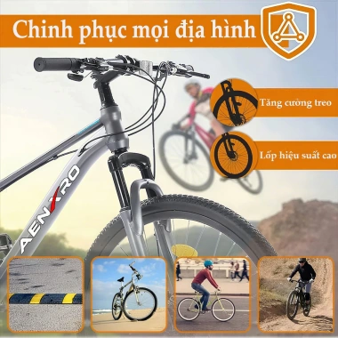 Xe đạp leo núi 26 inch giảm xóc kép 21 tốc độ - Nam & Nữ, Giá ưu đãi 1.949.000₫ 5