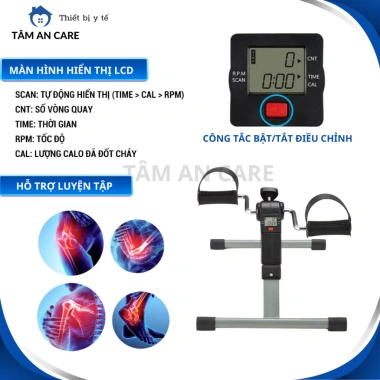 Xe Đạp Mini Gập Gọn Tập Thể Dục Tại Nhà - Kháng Lực, Đồng Hồ Đếm Số 4 Xe Đạp Mini Gập Gọn Tập Thể Dục Tại Nhà - Kháng Lực, Đồng Hồ Đếm Số 4