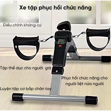 Xe đạp mini phục hồi chức năng, tập thể dục chân tay - Giá chỉ 390.000₫