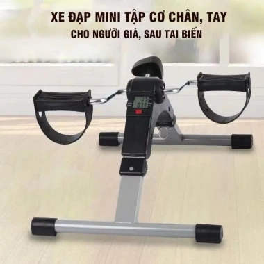 Xe Đạp Mini Tập Luyện Cơ Chân Tay - Bàn Đạp Người Già, Tai Biến, Giá 350.000 VND
