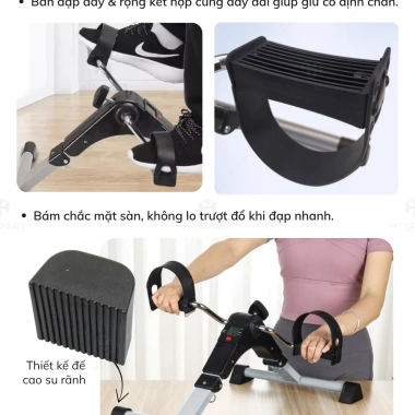Xe Đạp Mini Tập Thể Dục Không Đồng Hồ, Đếm Số Tiện Lợi, Nhỏ Gọn Dễ Dùng Tại Nhà - 359.000₫