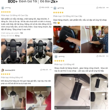 Xe Đạp Mini Tập Thể Dục Không Đồng Hồ, Đếm Số Tiện Lợi, Nhỏ Gọn Dễ Dùng Tại Nhà - 359.000₫