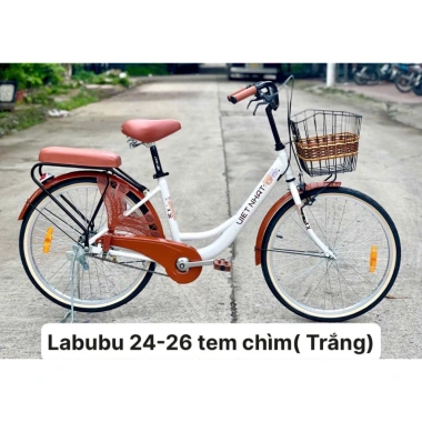 Xe Đạp Mini Việt Nhật Labubu 24/26 inch mẫu 2.025, tặng đầy đủ phụ kiện đệm yên, giỏ, chắn chân 3 Xe Đạp Mini Việt Nhật Labubu 24/26 inch mẫu 2.025, tặng đầy đủ phụ kiện đệm yên, giỏ, chắn chân 3