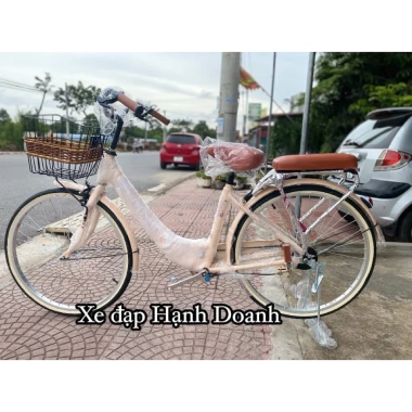 Xe Đạp Mini Việt Nhật Labubu 24/26 inch mẫu 2.025, tặng đầy đủ phụ kiện đệm yên, giỏ, chắn chân