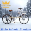 Xe đạp nữ mini Coolki, vành 24/26, bộ đề 7 cấp, giỏ xe, giá 1.890.500₫ 5