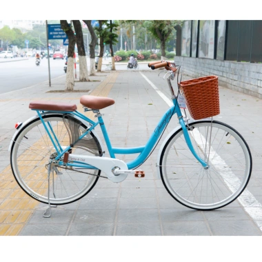 Xe đạp nữ Thống Nhất Mini New 2.025 - Giá chỉ 2.720.000đ, tặng chuông, đệm sau, chặn chân, bơm