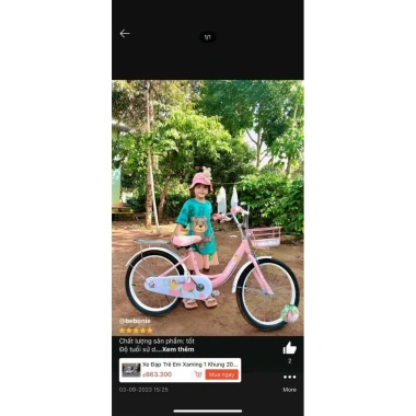 Xe Đạp Nữ Xaming 18-20 inch Trẻ Em - Siêu Nhẹ An Toàn, Giá Giảm 1.03 Triệu 7