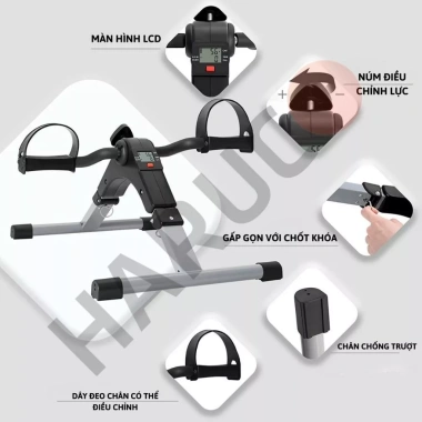 Xe Đạp Phục Hồi Chức Năng Mini Gấp Gọn Haruco – Tùy Chỉnh Độ Nặng, Tập Thể Dục Tại Nhà