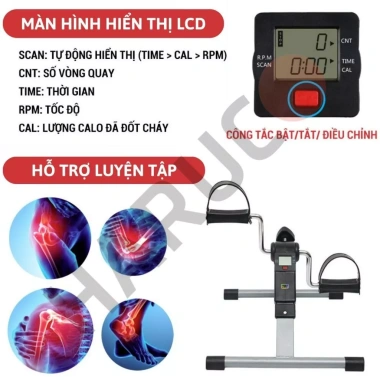 Xe Đạp Phục Hồi Chức Năng Mini Gấp Gọn Haruco – Tùy Chỉnh Độ Nặng, Tập Thể Dục Tại Nhà