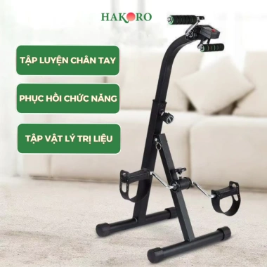 Xe Đạp Phục Hồi Chức Năng Tay Chân HARUCO - Đồng Hồ LED, Thể Dục Tại Nhà, Bảo Hành 12 Tháng, Giá 849.000
