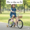 Xe đạp TANGBO nữ 2.024, khung 1, rổ mây nhẹ, size 12-20 cho bé gái - 939.000₫