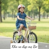 Xe đạp TANGBO nữ 2.024, khung 1, rổ mây nhẹ, size 12-20 cho bé gái - 939.000₫ 2