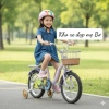 Xe đạp TANGBO nữ 2.024, khung 1, rổ mây nhẹ, size 12-20 cho bé gái - 939.000₫ 3